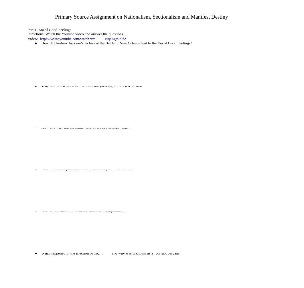Primary Source Activity on Nationalism, Sectionalism and Manifest Destiny (2).docx_dlh9i67ivpa_page1