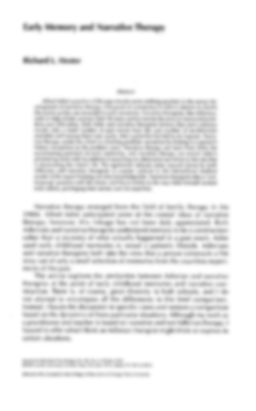 Article - Early Memory and Narrative Therapy_dlhdug4cncz_page1