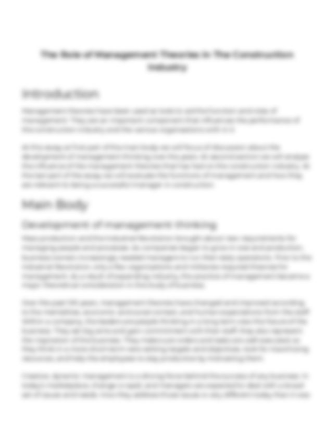 The Role Of Management Theories In The Construction Industry_ [Essay Example], 2663 words GradesFixe_dlhmwp6ykzi_page1