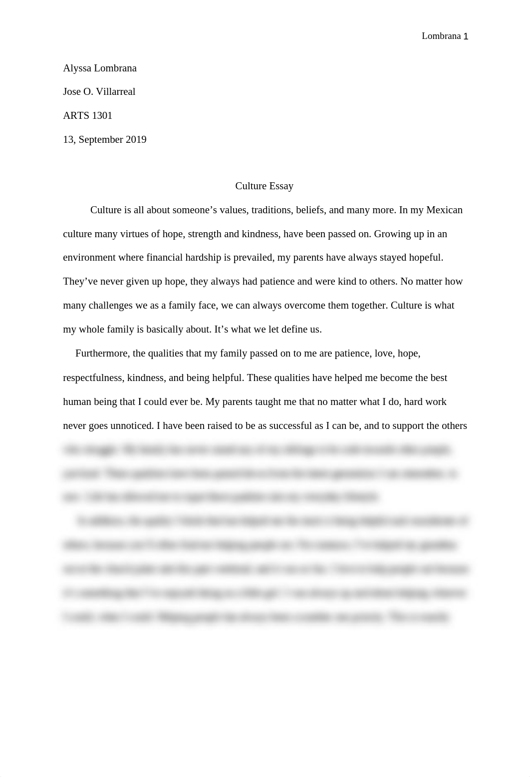 Alyssa Lombrana - Culture Essay.docx_dlhrpo9vnsl_page1