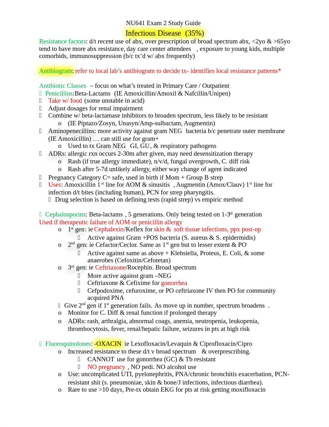 2 Exam Pharm study guide.docx_dlhsb0ls162_page1