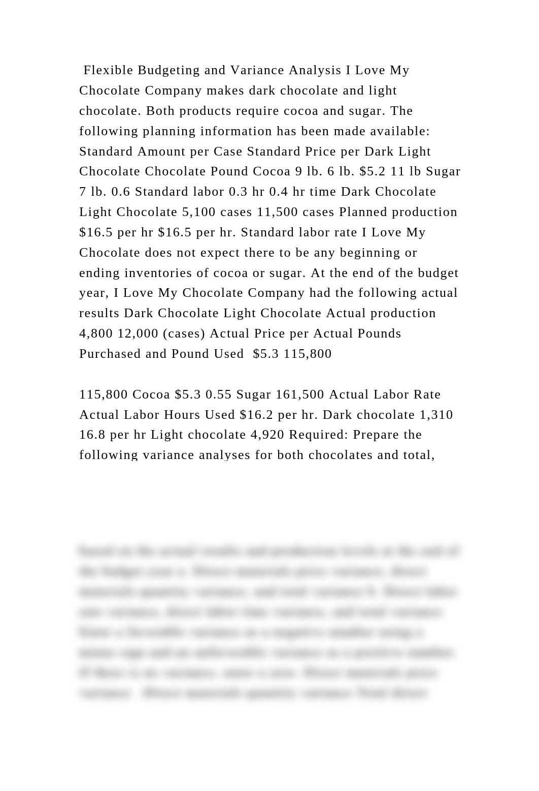 Flexible Budgeting and Variance Analysis I Love My Chocolate Company .docx_dlhso33imon_page2