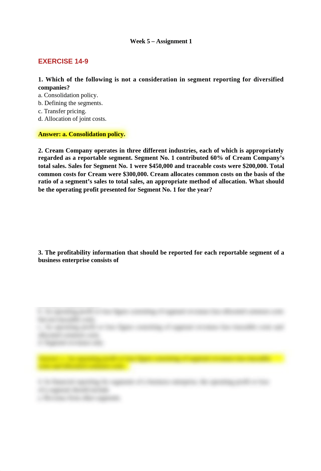 BUS701 Assingment 1 - EXERCISE 14-9.docx_dlhv6ebhzr1_page1