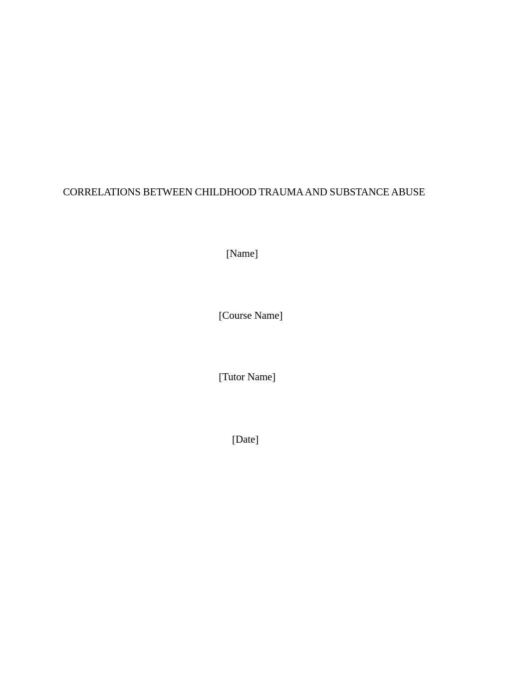 CORRELATIONS BETWEEN CHILDHOOD TRAUMA AND SUBSTANCE ABUSE rev.docx_dli1fkykfaa_page1