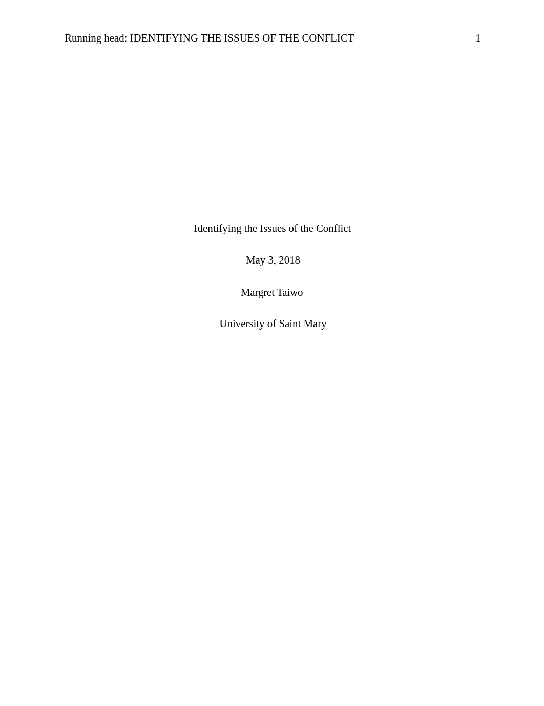 Week1.Identifying the Issues of the Conflict.MTaiwo.docx_dli263vah4r_page1