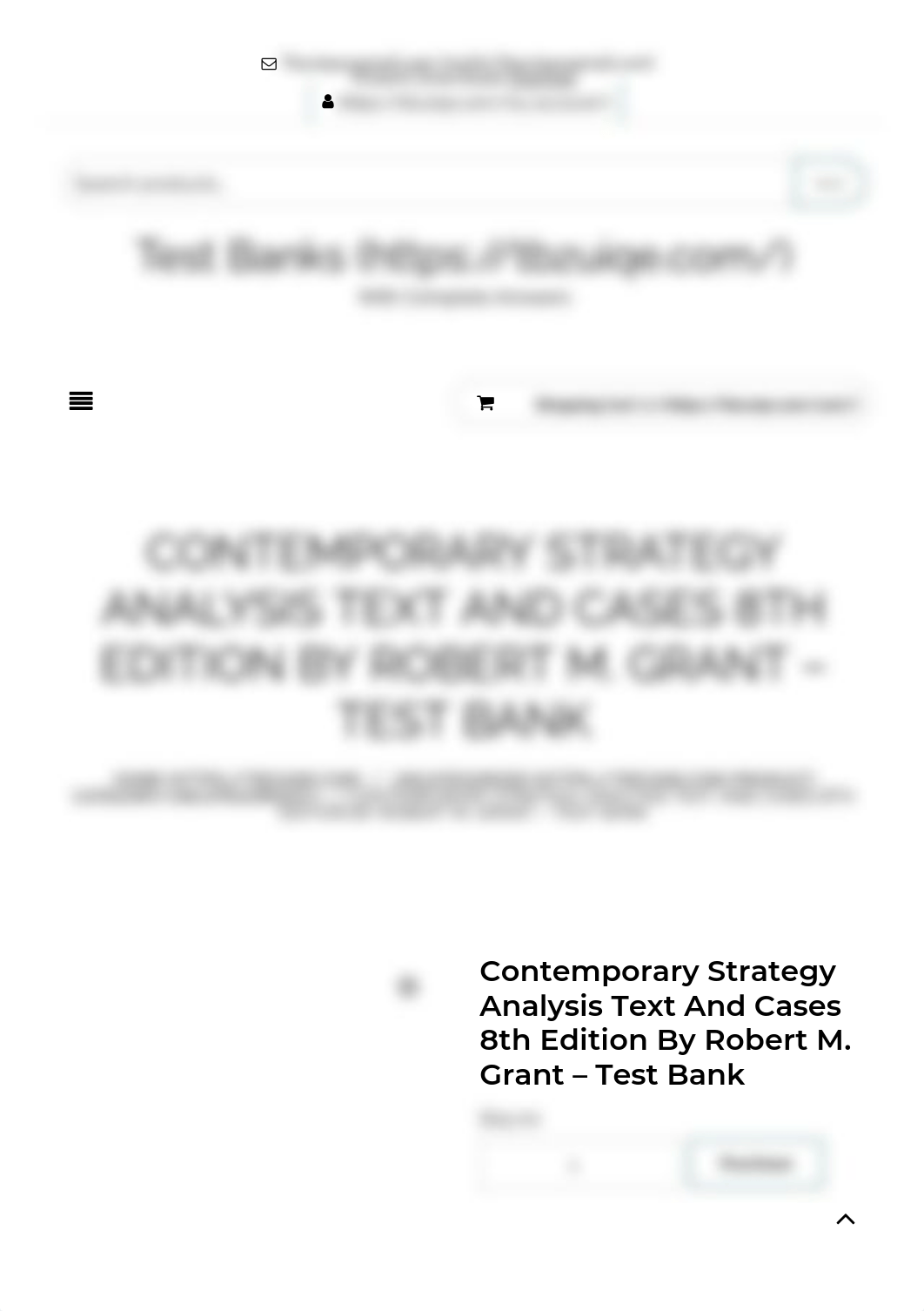 Contemporary Strategy Analysis Text And Cases 8th Edition By Robert M. Grant - Test Bank - Test Bank_dli412e3ffs_page1