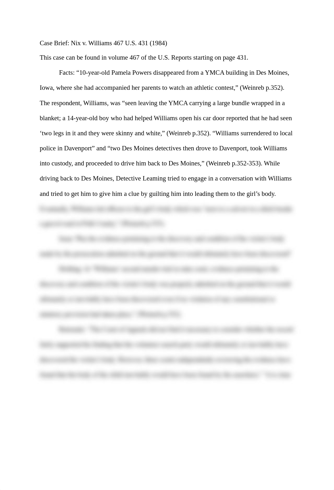 Case Brief_ Nix v Williams (1984).docx_dli7wml14a2_page1