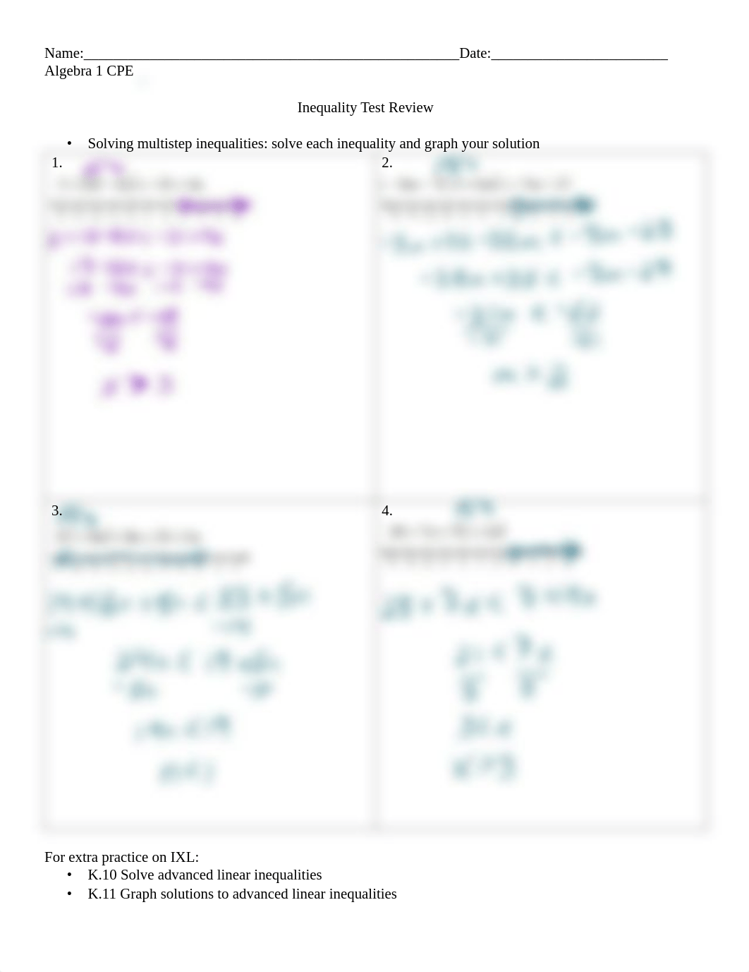 Simone Haubner - Inequalities Test Review CPE with IXL practice number 1 (ANSWERS).pdf_dlii09r7428_page1