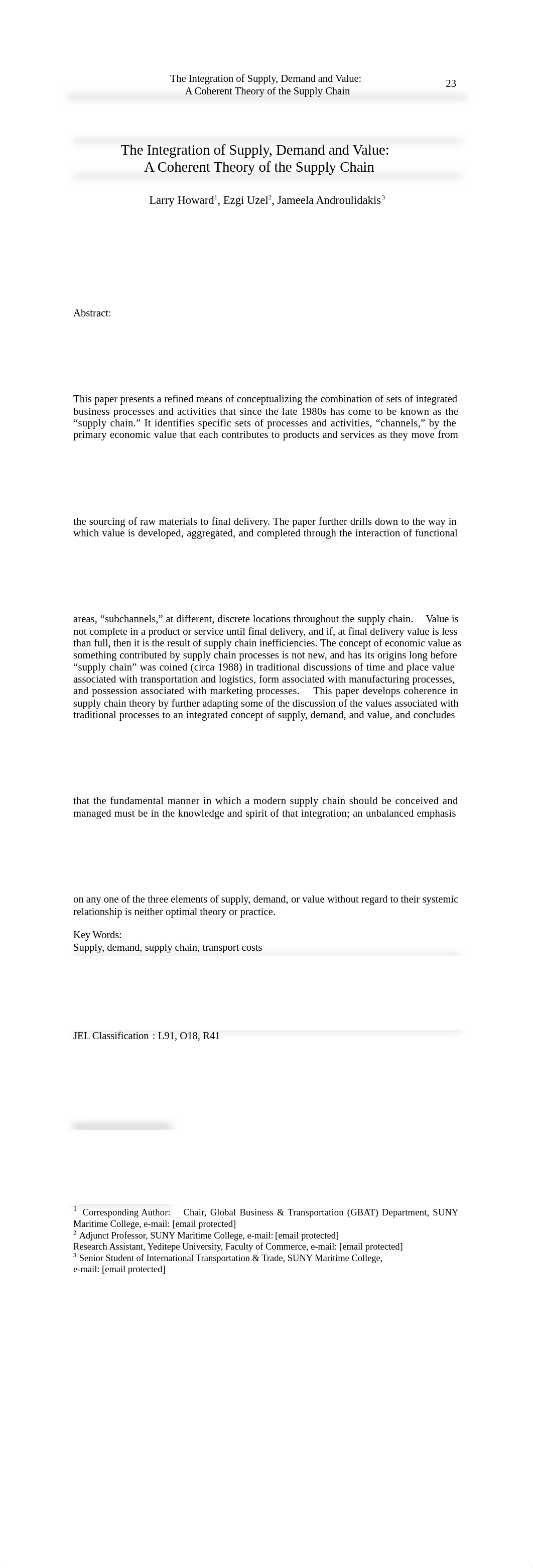 EDITED_Effi_2_HOWARD LARRY_The Integration of Supply Demand and Value_(REV 9-26-11)(1).doc_dlikmea4pk2_page1