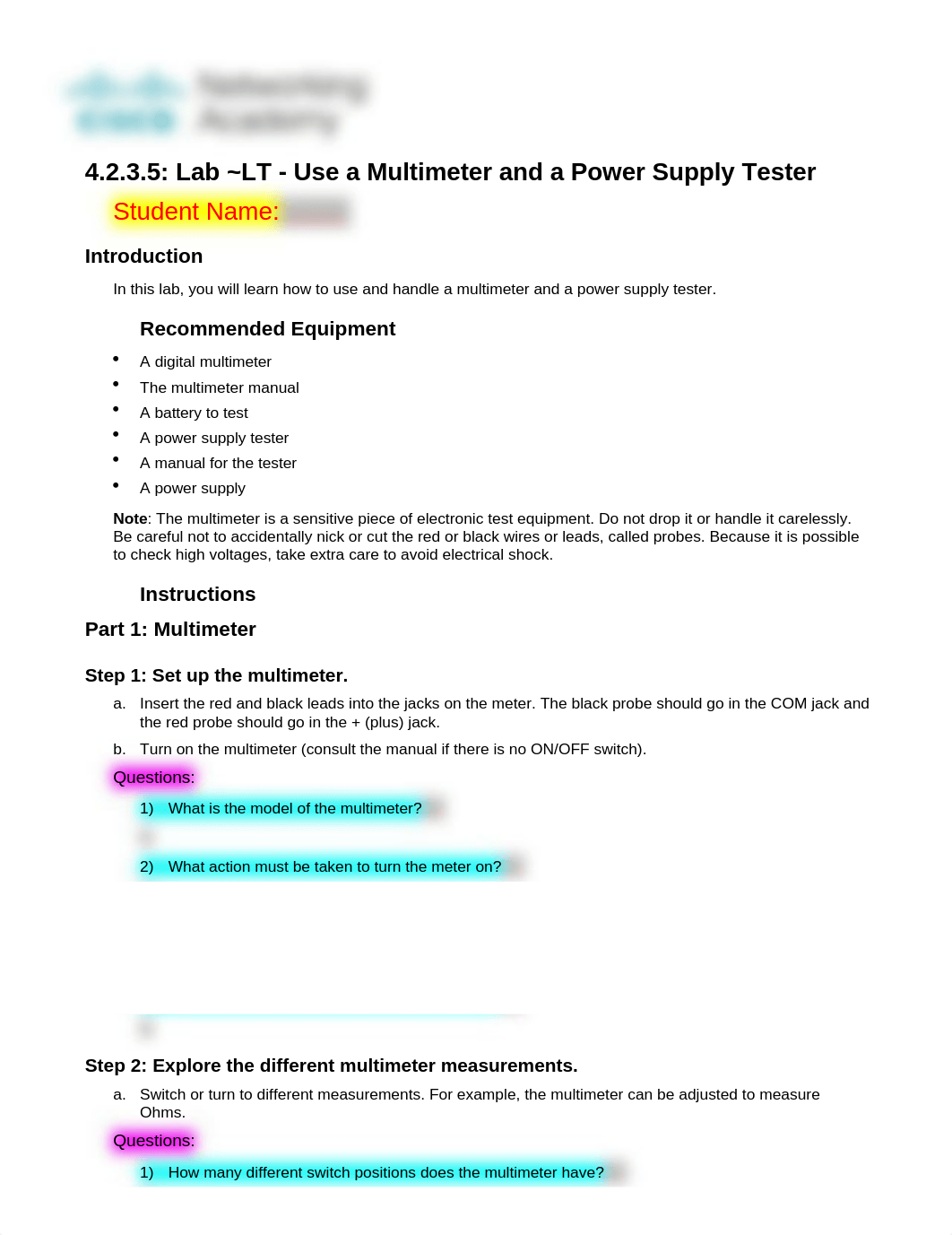 4.2.3.5 Lab _ LT - Use a Multimeter and a Power Supply Tester.docx_dlitjahrge4_page1