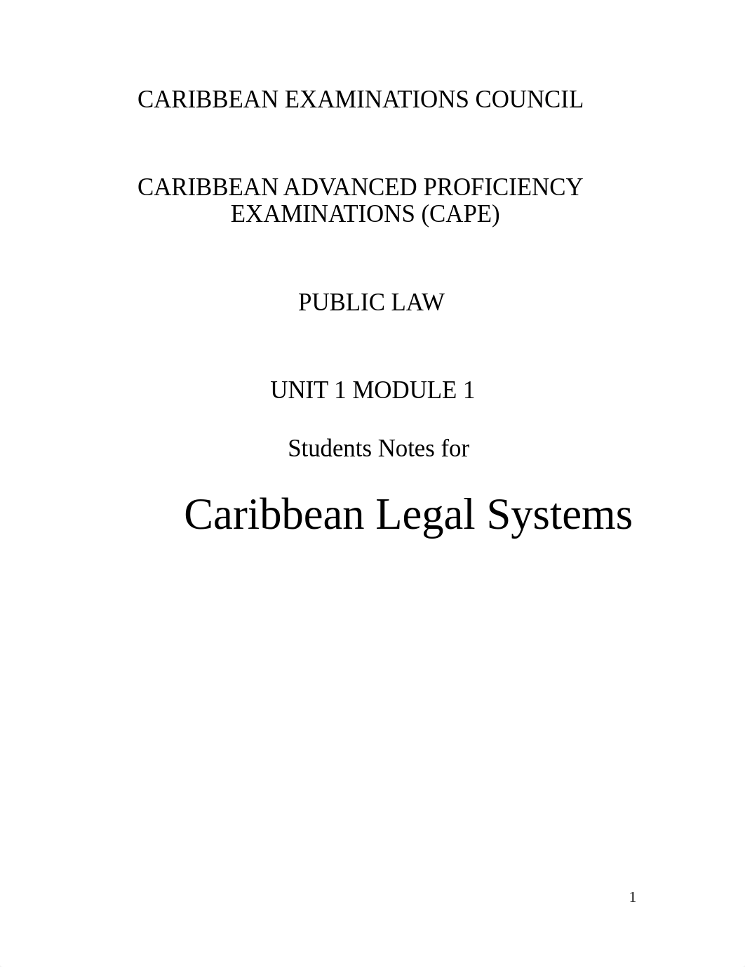 Caribbean Legal Systems Module 1.pdf_dlj3zg46hbo_page1