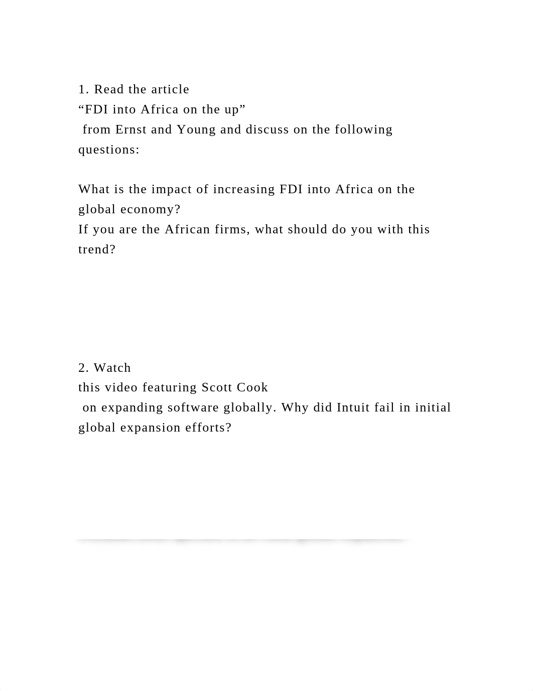 1. Read the article "FDI into Africa on the up" from Ernst and Y.docx_dljbz8l435m_page2
