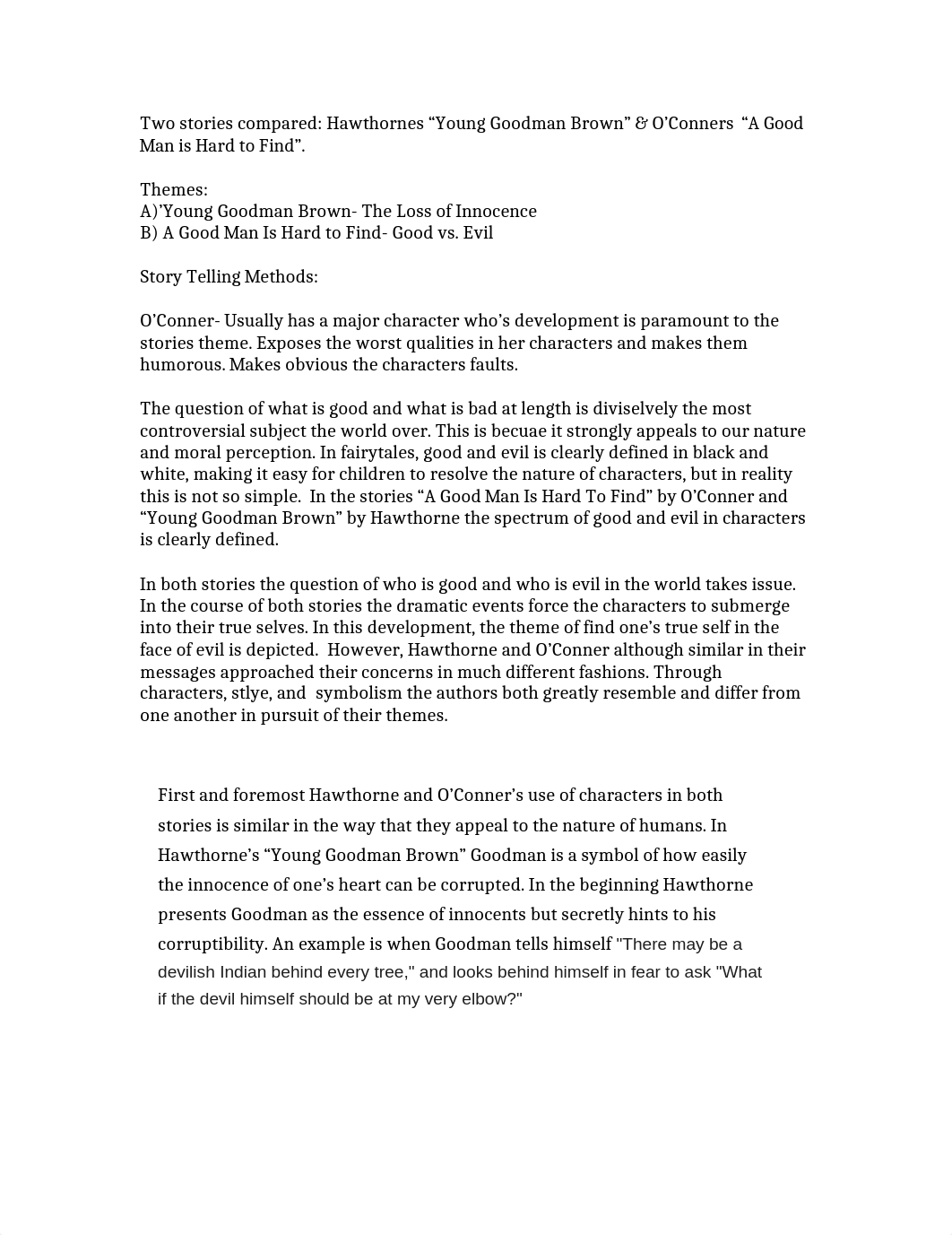 Hawthorne & O'Conner Compare & Contrast.docx_dljpb552bja_page1