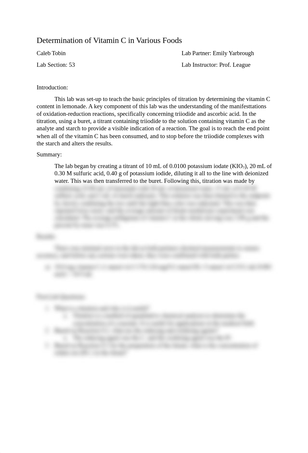 Determination of Vitamin C in Various Foods - Copy.docx_dljq3zty2tz_page1