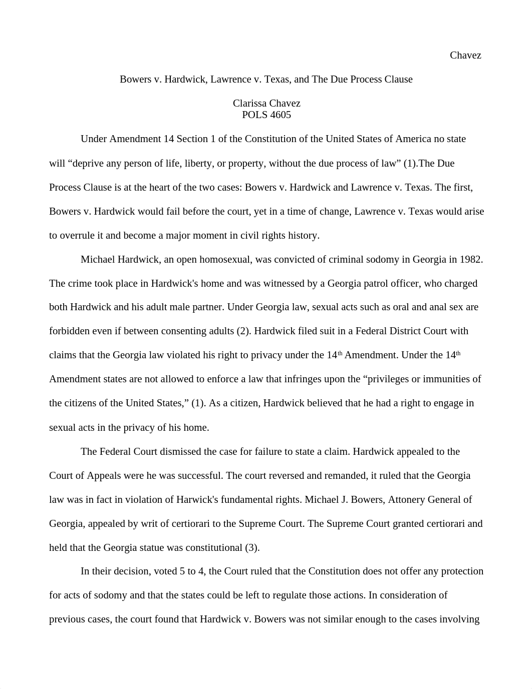 Bowers v. Hardwick, Lawrence v. Texas, and The Due Process Clause_dljss3w1inm_page1