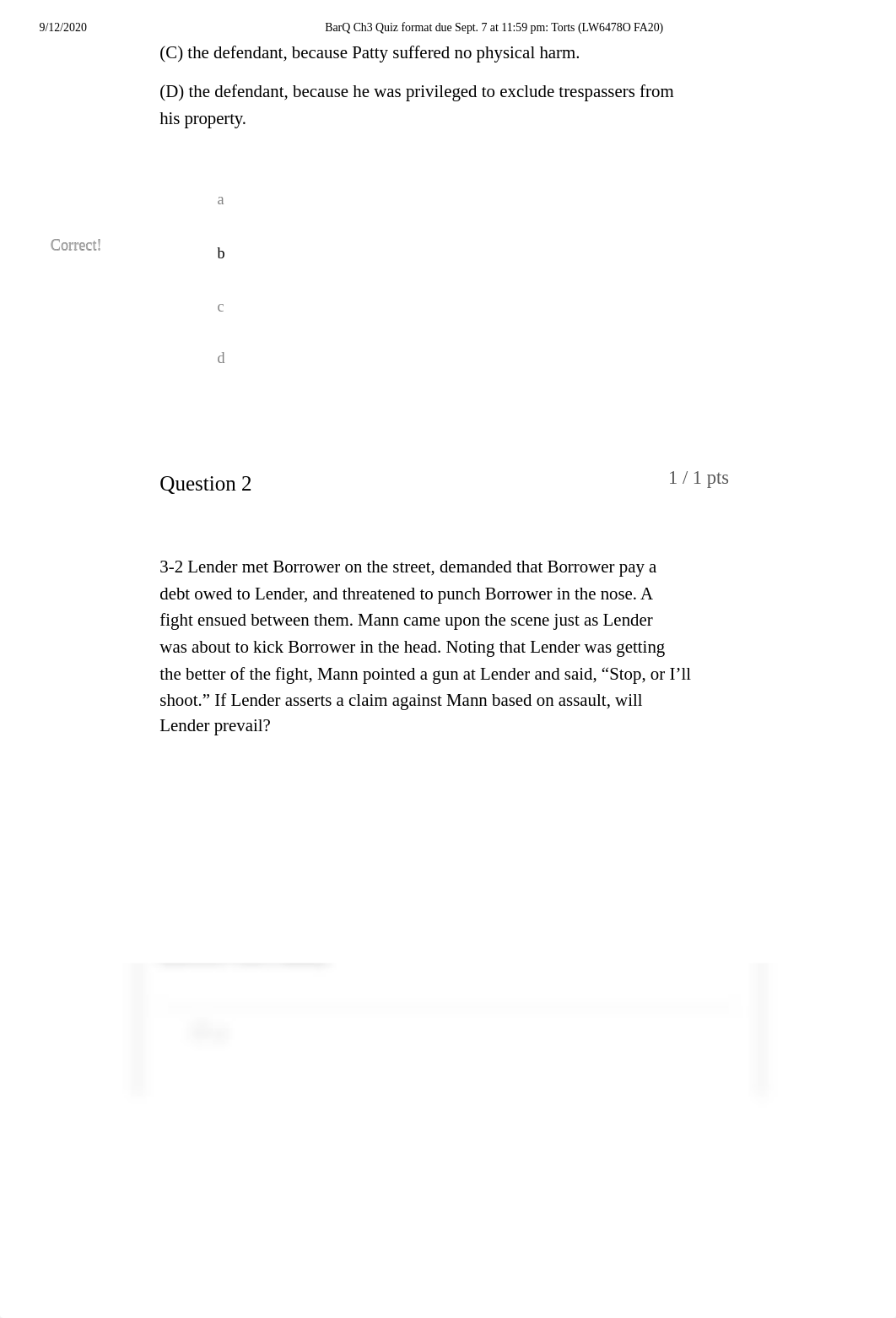 BarQ Ch3 Quiz format due Sept. 7 at 11_59 pm_ Torts (LW6478O FA20).pdf_dljyju3x068_page2