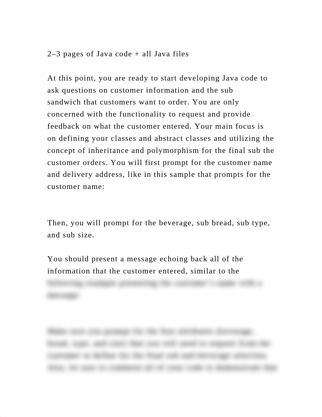 2-3 pages of Java code + all Java files At this point, you are r.docx_dljysrcoxl9_page2