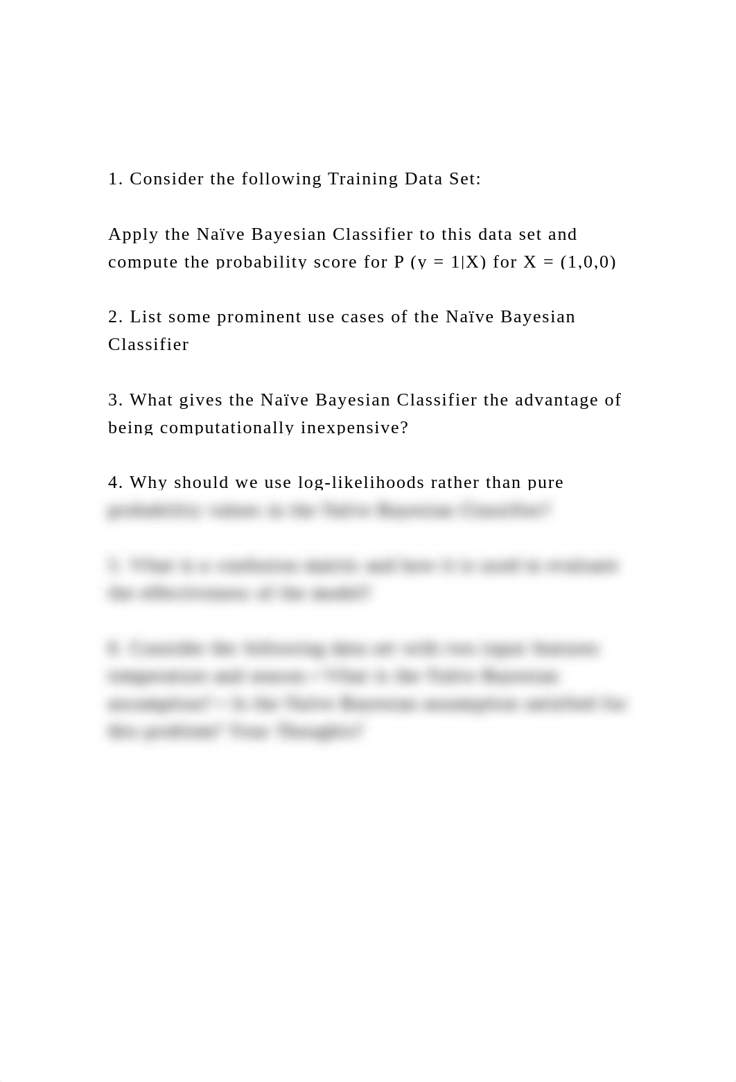 1. Consider the following Training Data Set Apply the Naïve.docx_dlk6tlhk5d6_page2