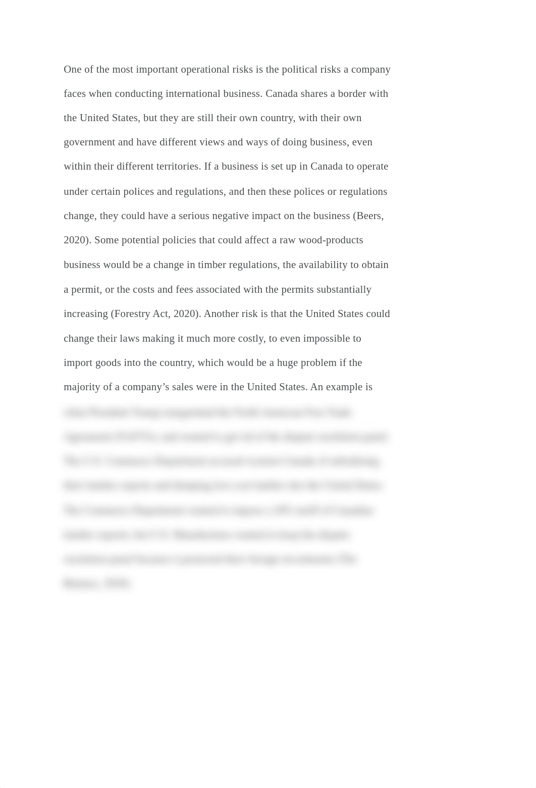 One of the most important operational risks is the political risks a company faces when conducting i_dlke3hw7v7d_page1