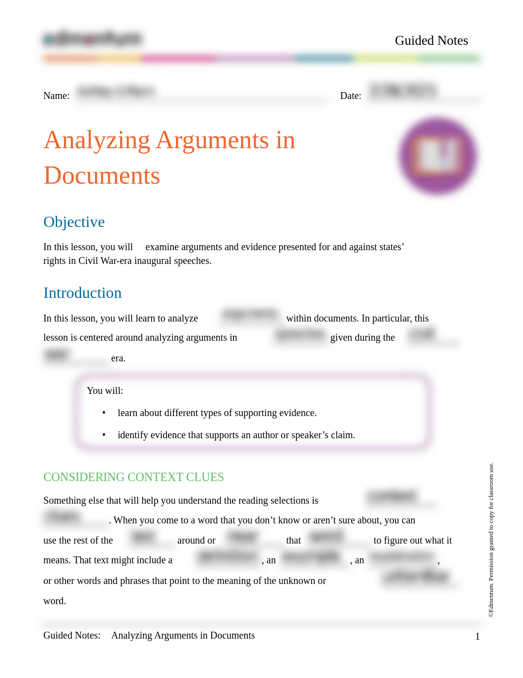 GuidedNotes - Analyzing Arguments in Documents.pdf_dlkj3rvykna_page1