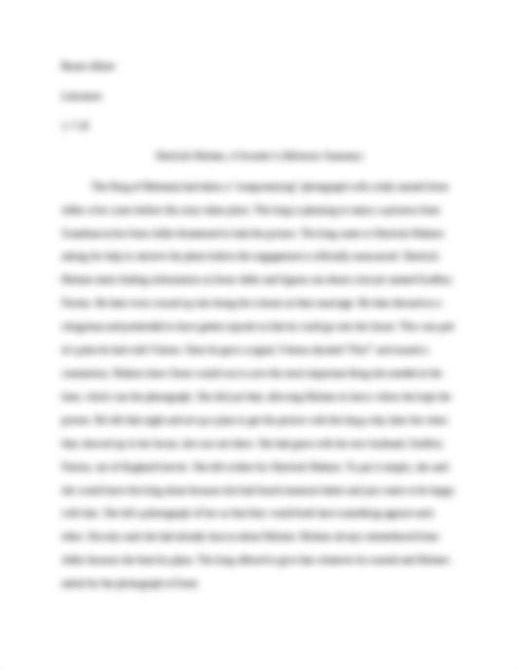 A Scandal in Bohemia (Sherlock Holmes) Summary.docx_dlkk000cpnq_page1