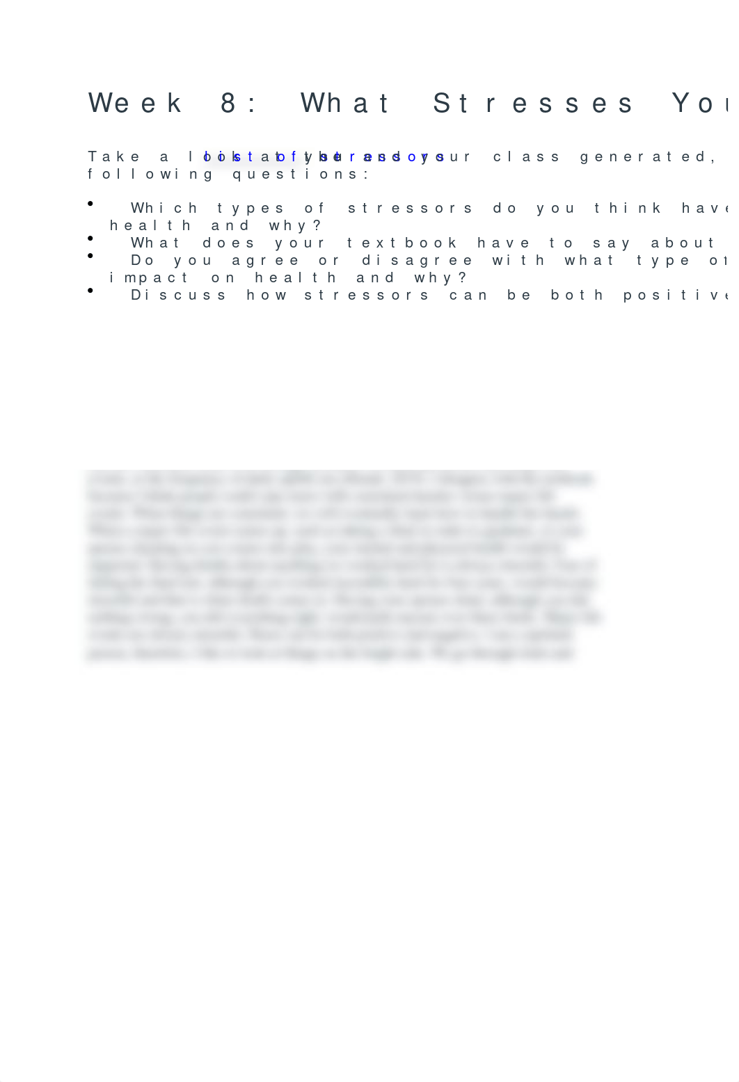 PSYC 310- Week 8 What Stresses you Part 2 Discussion.docx_dlkuveksb8o_page1