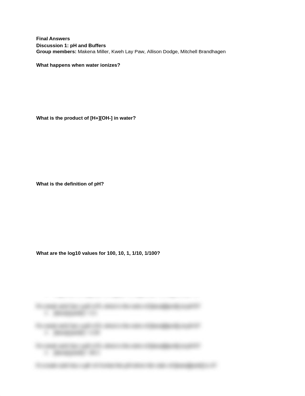 Group 29: Final Answers Discussion 1: pH and Buffers.docx_dlkyiclvetx_page1