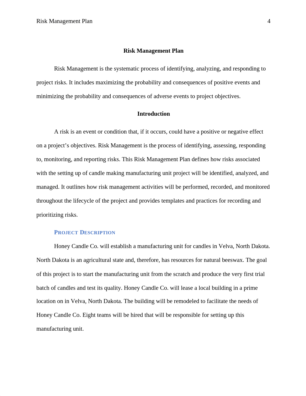 Set up Candle Manufacturing Unit Risk Management Plan_EM660_FinalProject.docx_dllk7qd28m9_page4