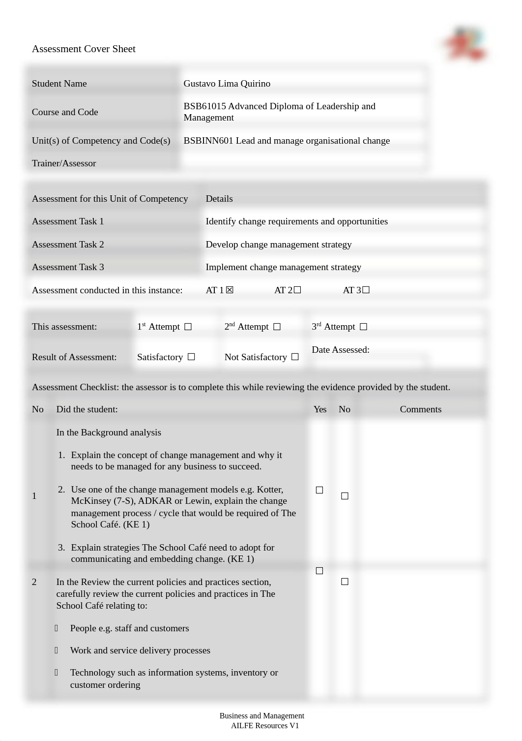 BSBINN601 Assessment Task 1_Change Management Requirements Report_Student Workbook Template.docx_dllk9kti1aw_page1