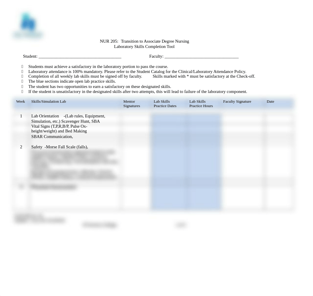 NUR 205 Lab Skills Completion Form WI20.doc_dllp7x4cxyu_page1