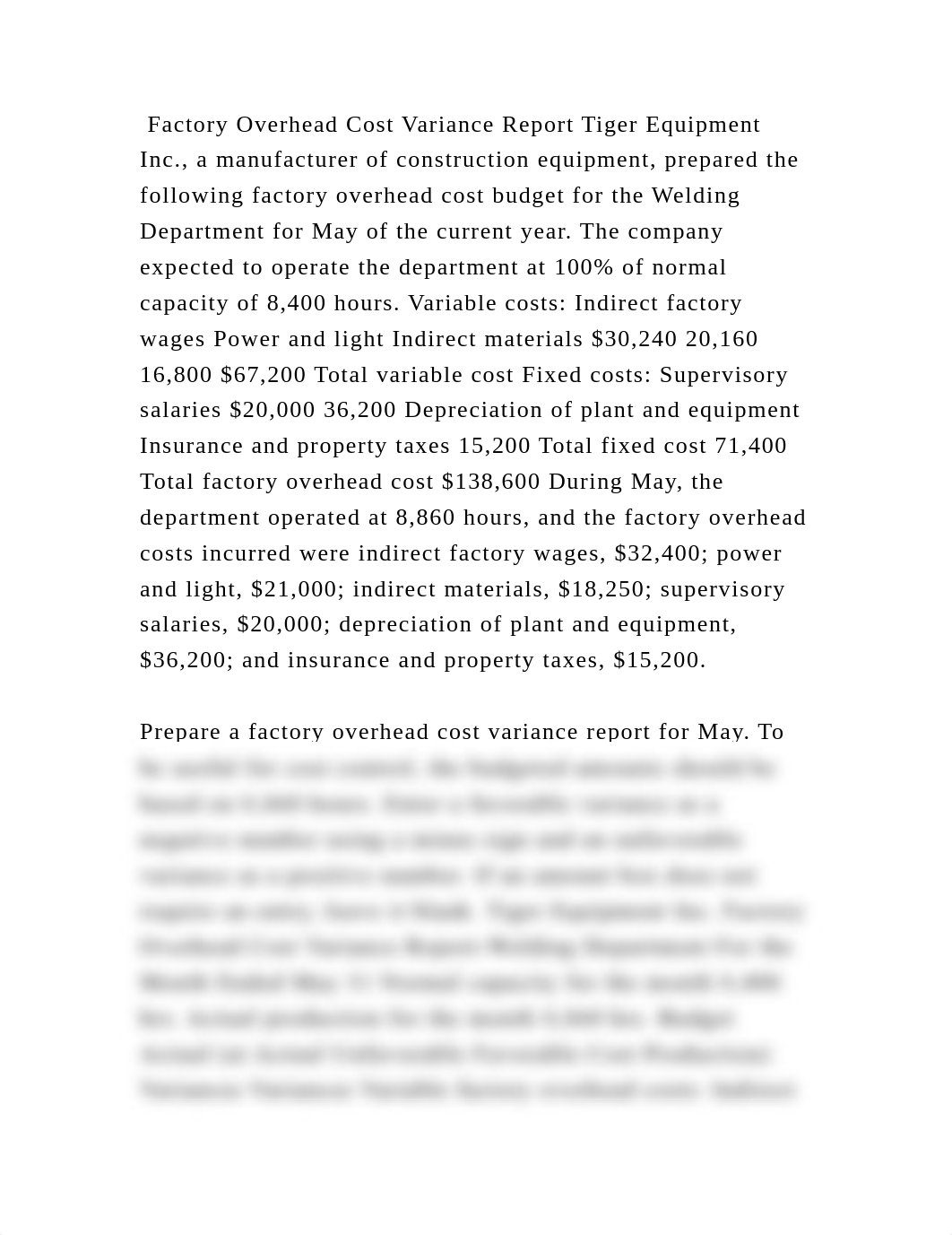 Factory Overhead Cost Variance Report Tiger Equipment Inc., a manufac.docx_dllt073dhkk_page2