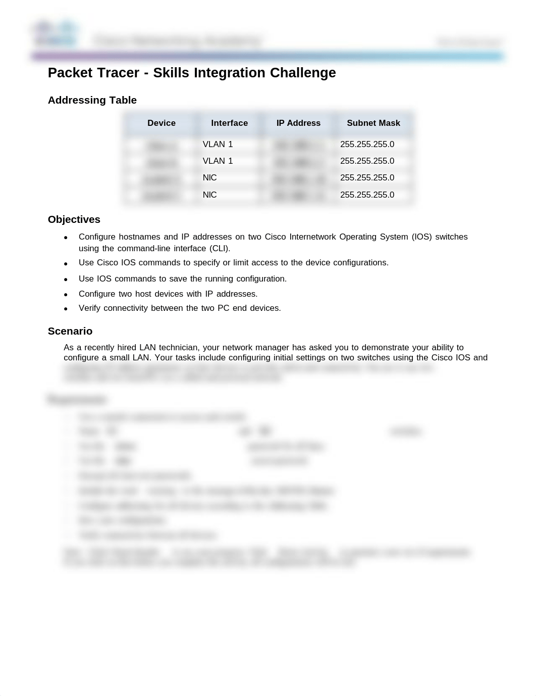 2.4.1.2 Packet Tracer - Skills Integration Challenge (1).pdf_dllz5abzcpb_page1