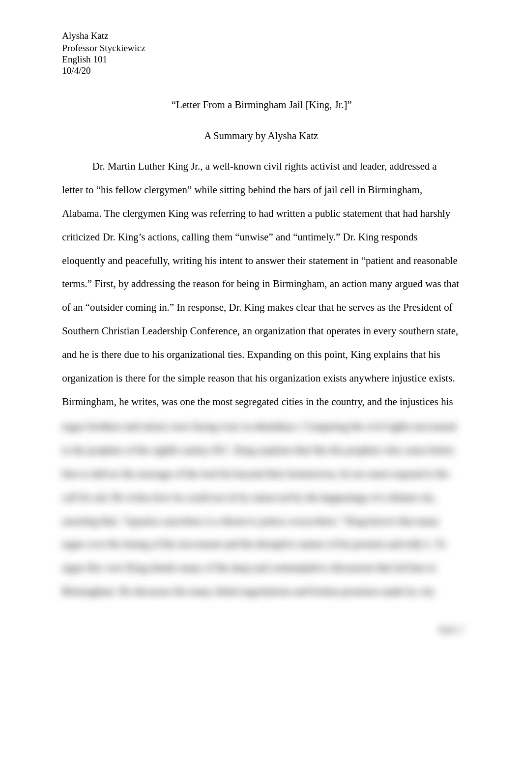 Letter from a Birmingham Jail Summary .docx_dlm0e4yxn2m_page1