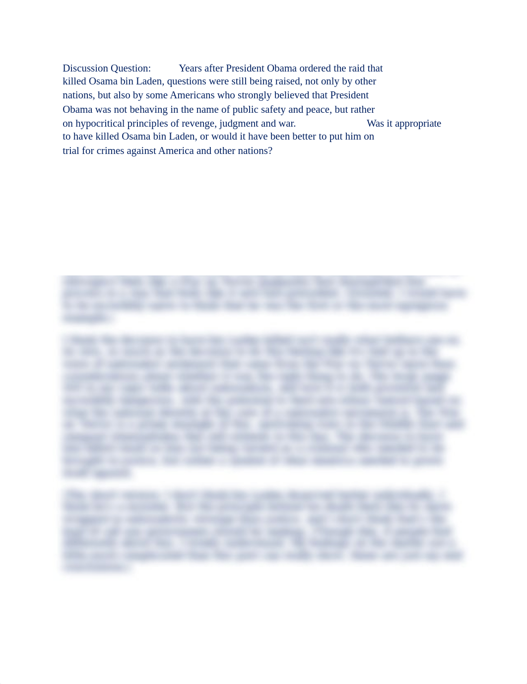 Discussion Question Years after President Obama ordered the raid that killed Osama bin Laden, questi_dlmjrs9xroc_page1