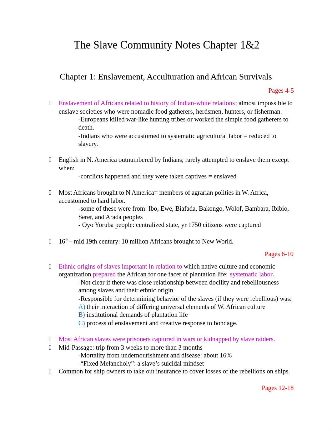 The Slave Community Notes Chapter 1-2.docx_dlmsmcczekx_page1