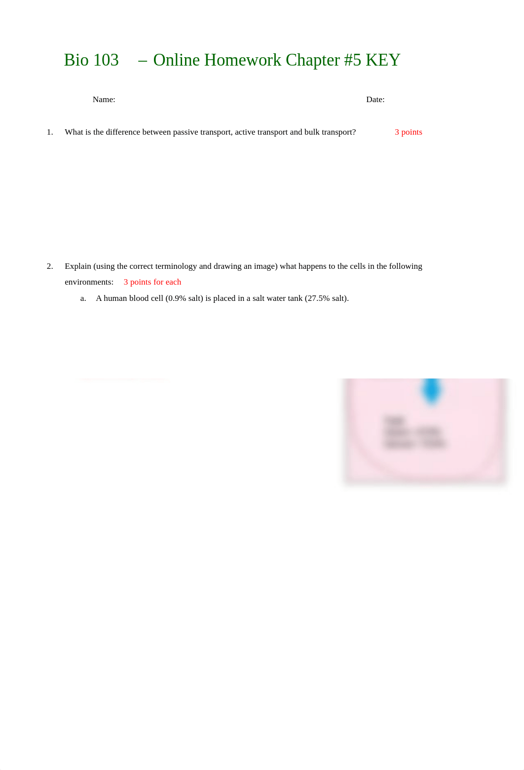 Bio 103 Homework 5 - Transport, Energy and Enzymes KEY.pdf_dlmxray6wi5_page1