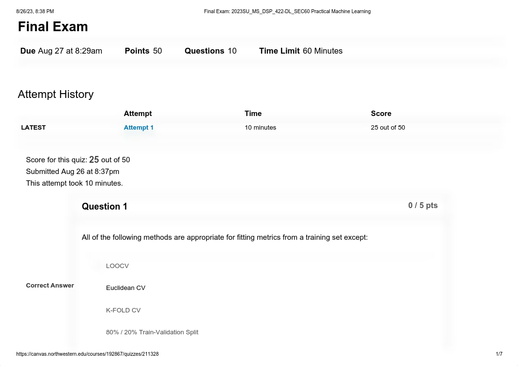 Final Exam_ 2023SU_MS_DSP_422-DL_SEC60 Practical Machine Learning.pdf_dlmzsfpmqas_page1