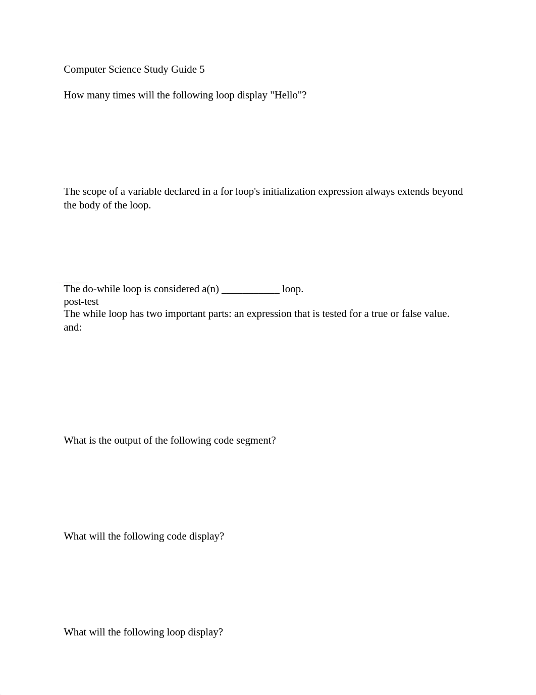 Computer Science Study Guide 5.docx_dln9ugkr7q0_page1