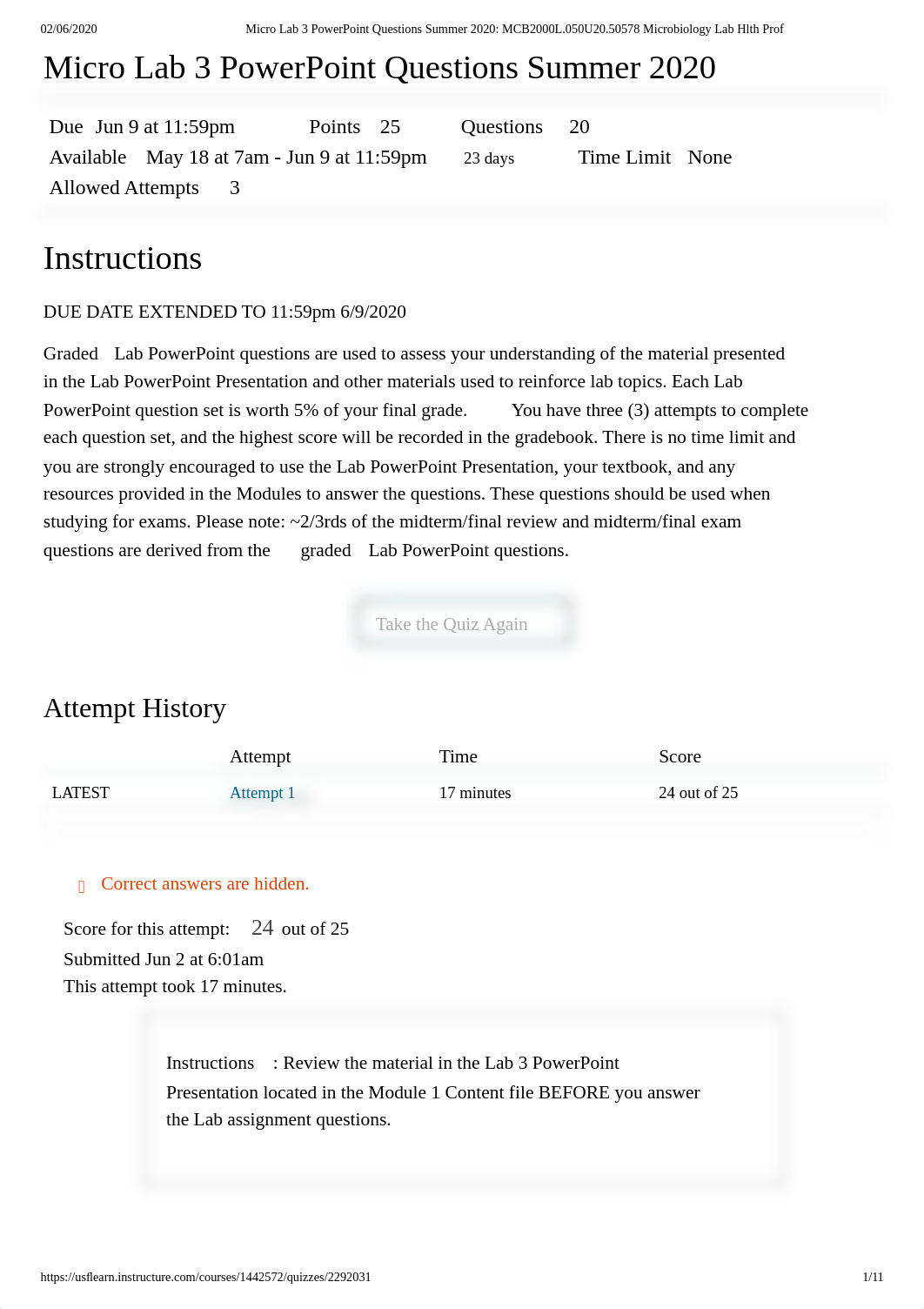 Micro Lab 3 PowerPoint Questions Summer 2020_ MCB2000L.050U20.50578 Microbiology Lab Hlth Prof.pdf_dlnadyfcfdf_page1