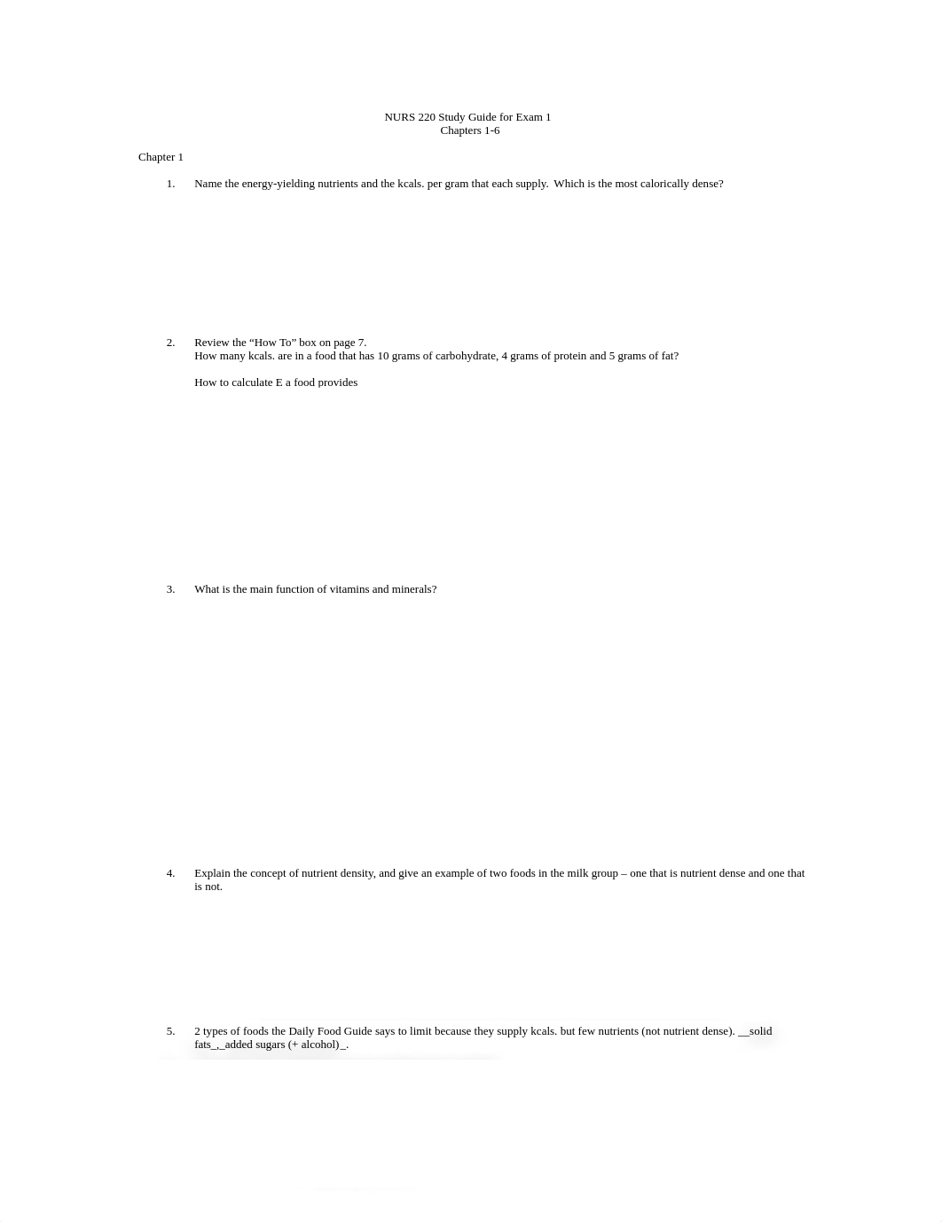 New 2076 Study Guide for Nutrition Exam 1_dlnumds4ml3_page1