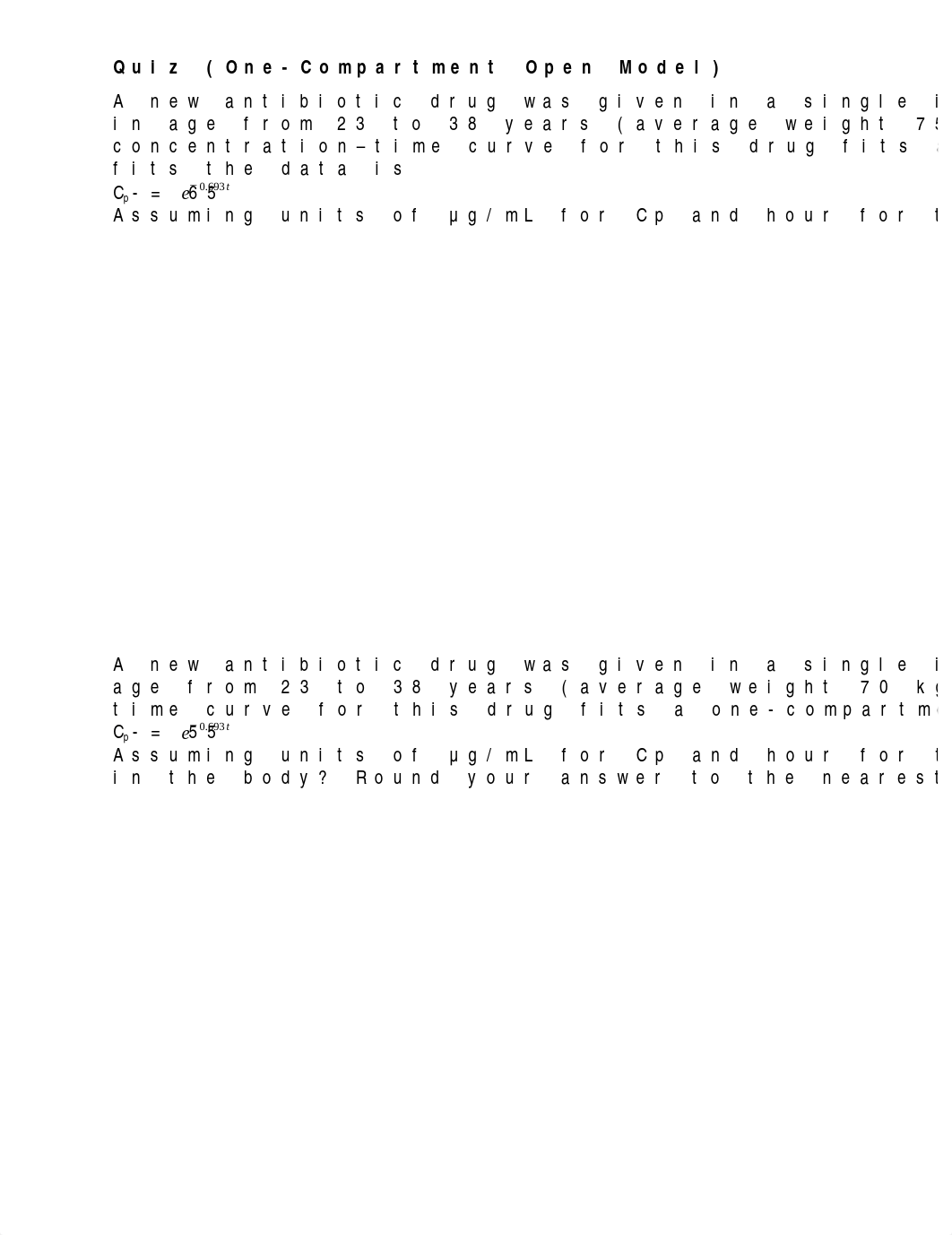 Chapter 4b - Quiz (One-Compartment Open Model).docx_dlot48a1icc_page1