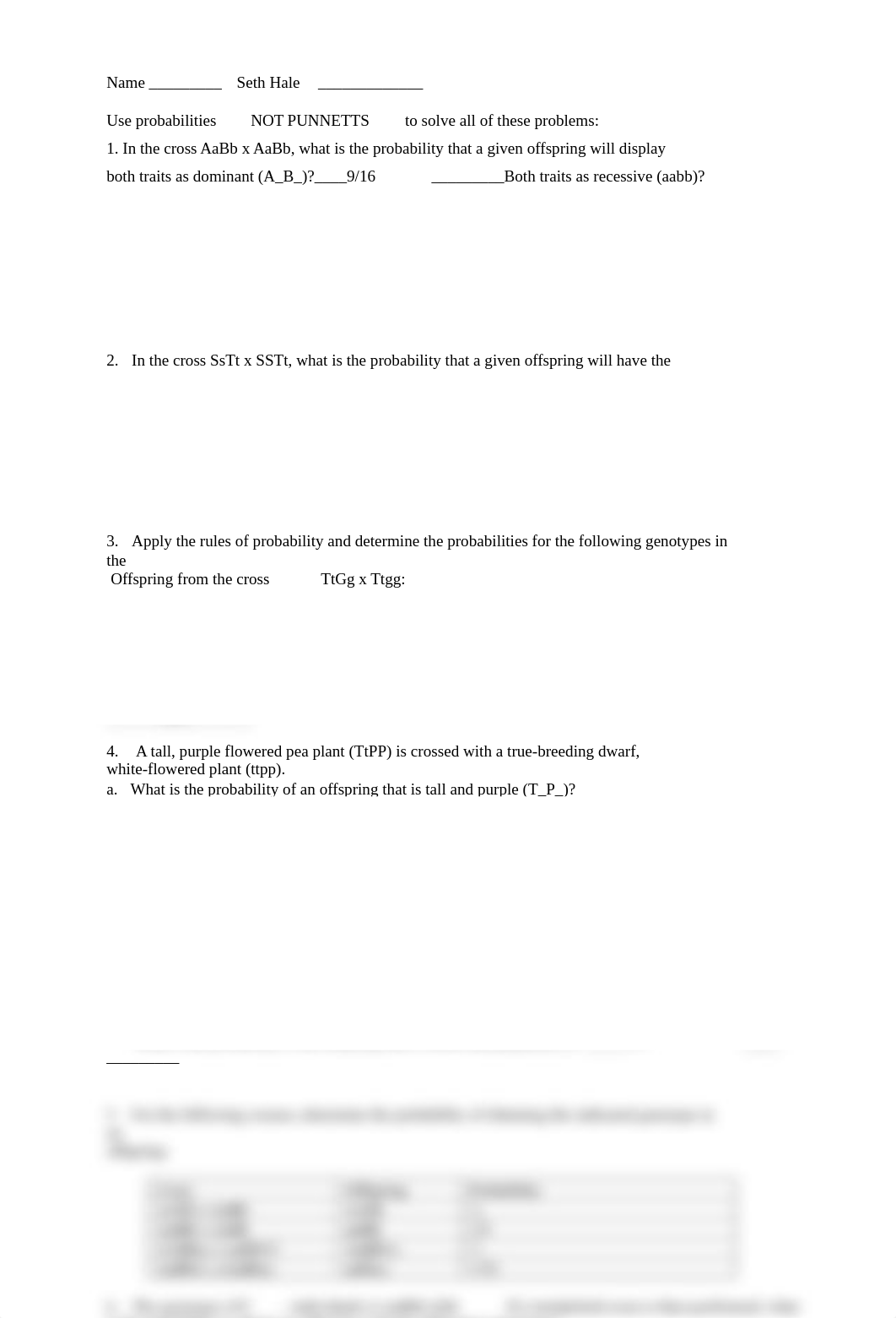 Homework Assignment 5 Genetics Probability Practice sheet.doc_dlovgjemtmh_page1