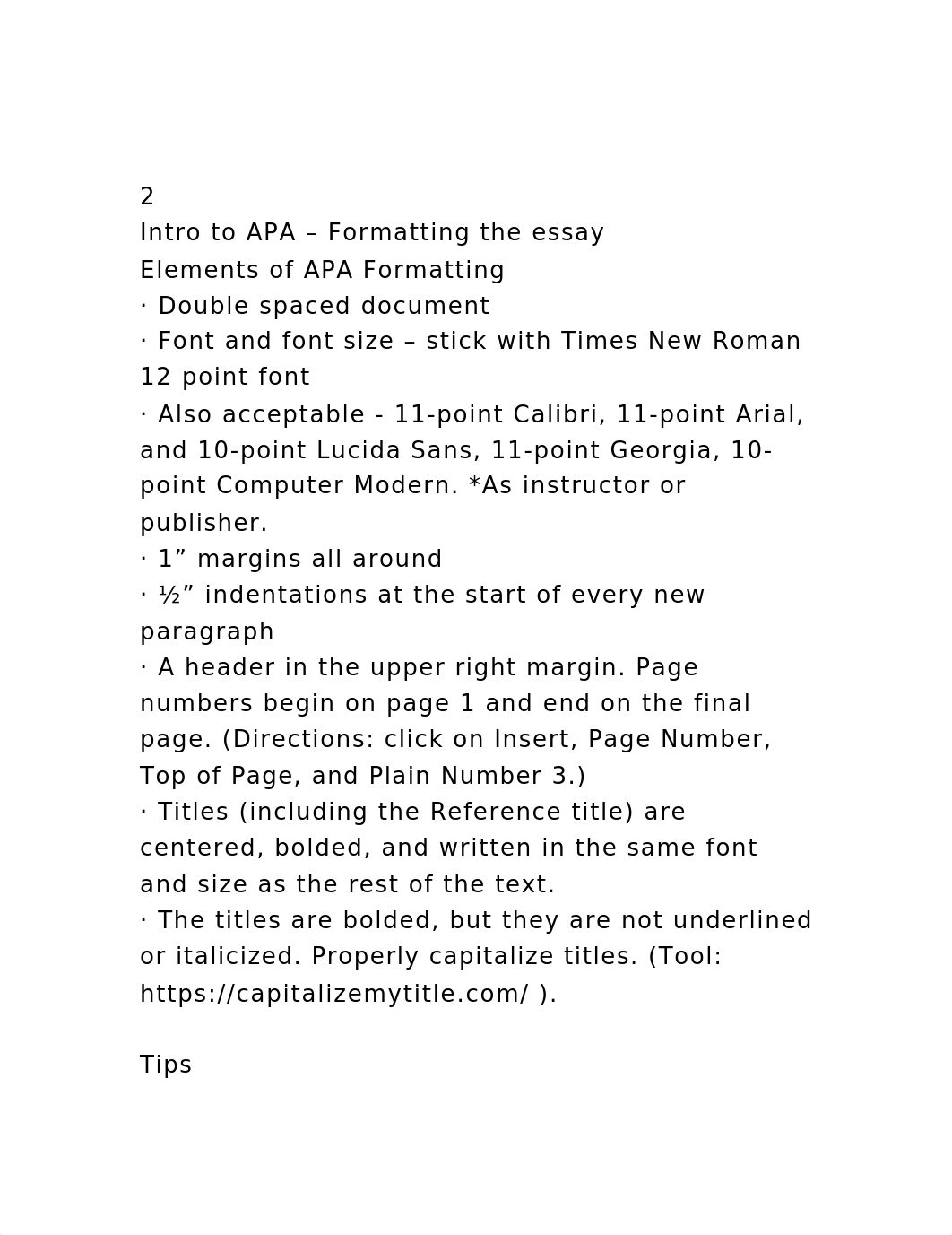 2Intro to APA - Formatting the essayElements of APA Formatting.docx_dlpa6vb7jpm_page2