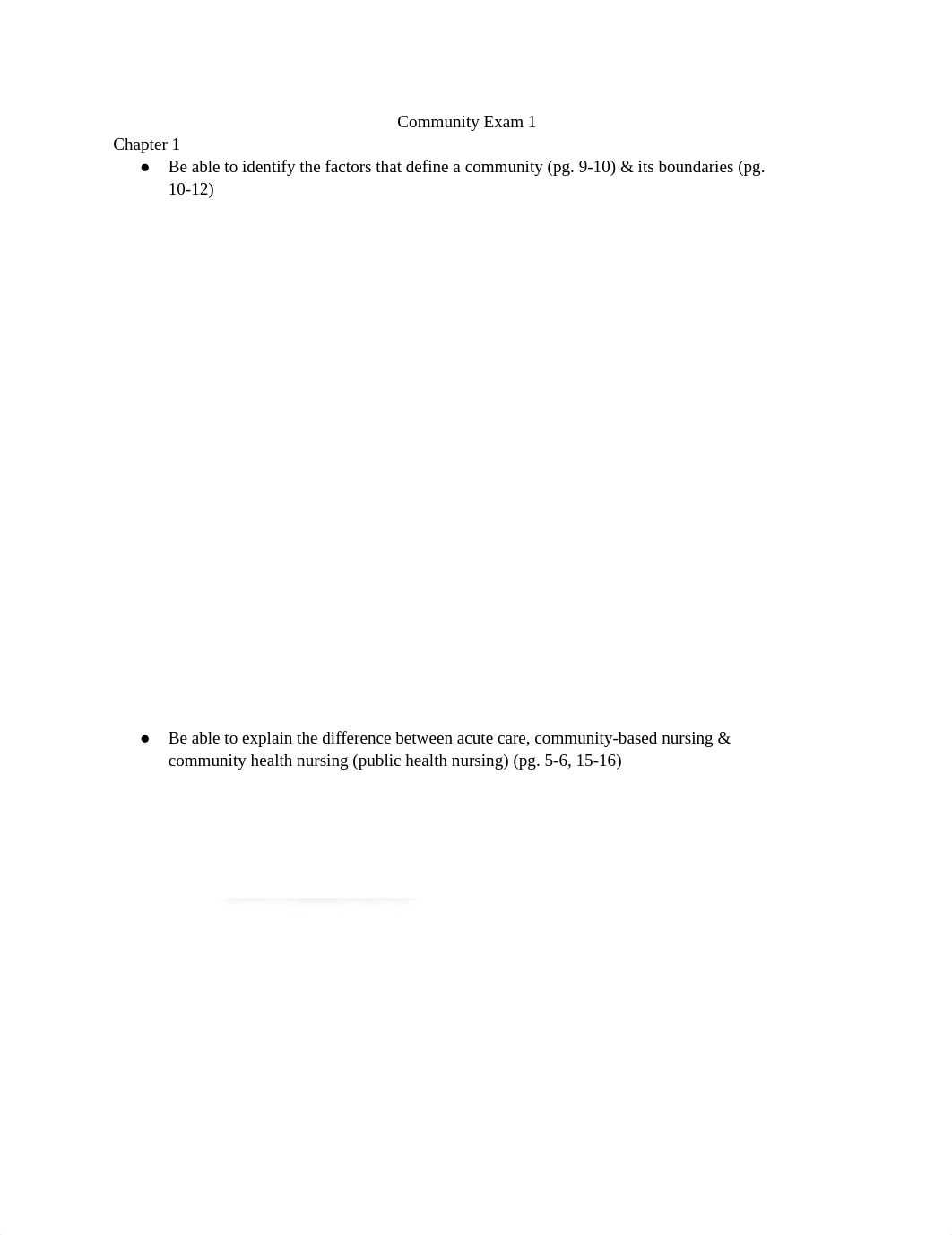 Community Exam 1 Study Guide_dlpm7ywpqsa_page1