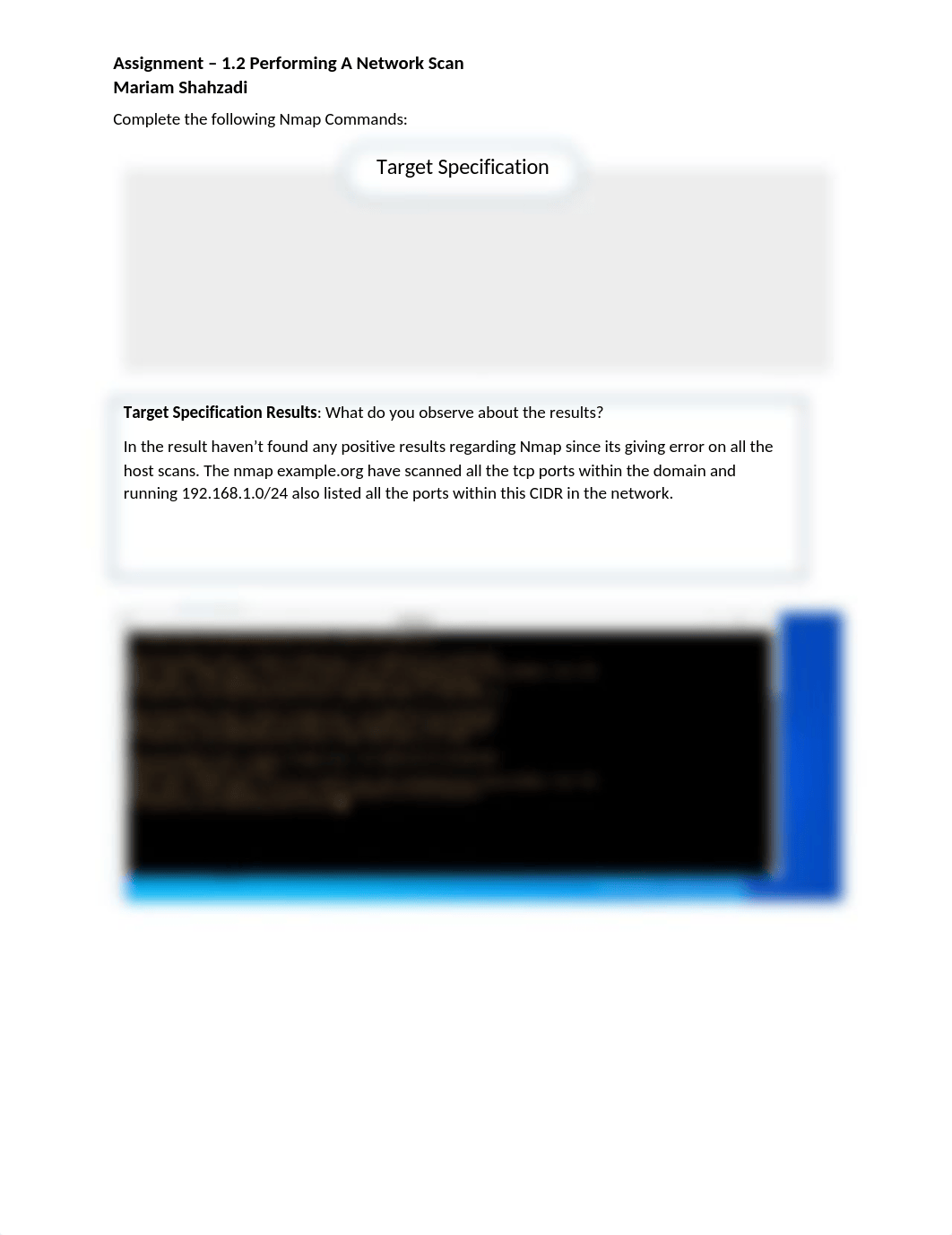 CIS425_1.2_Performing a Network Scan_SHAHZADI.docx_dlq3op9fbv7_page1