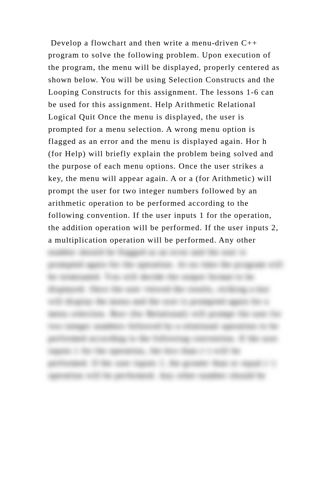 Develop a flowchart and then write a menu-driven C++ program to solve.docx_dlqfzqjcyyr_page2