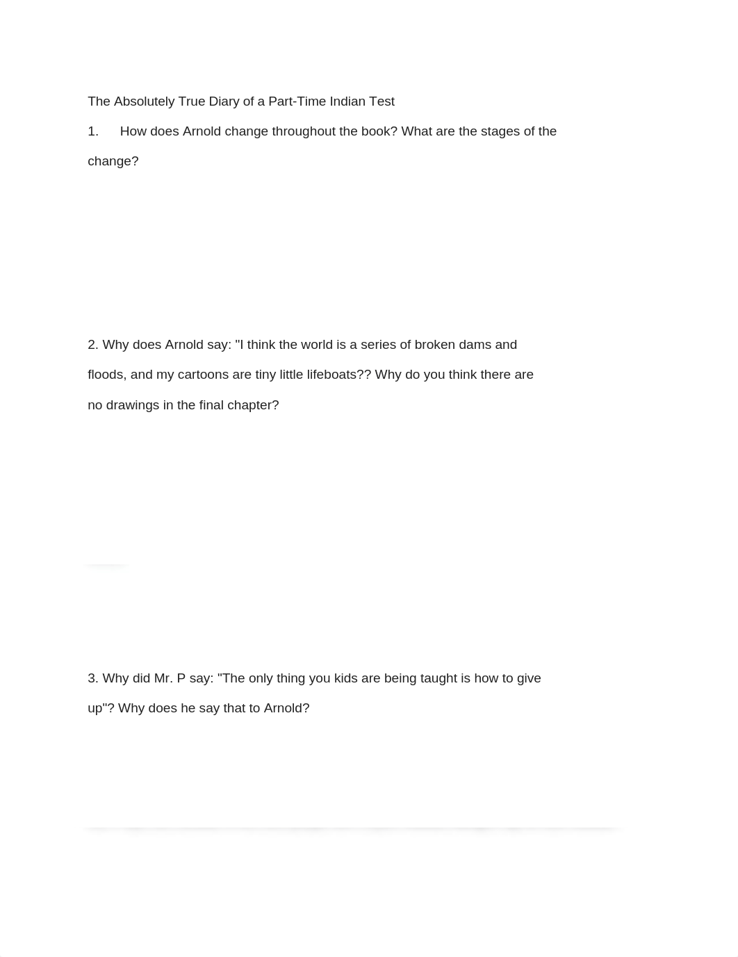 The Absolutely True Diary of a Part-Time Indian Test.docx_dlr8gxydinm_page1