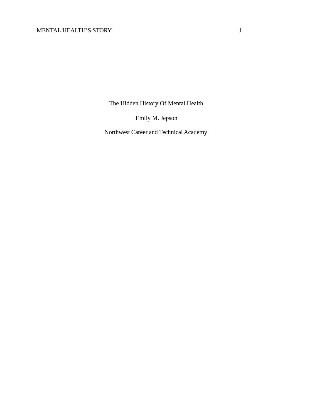 Jepson_The Hidden History Of Mental Health_Research_Paper.pdf_dlran4r0vpj_page1