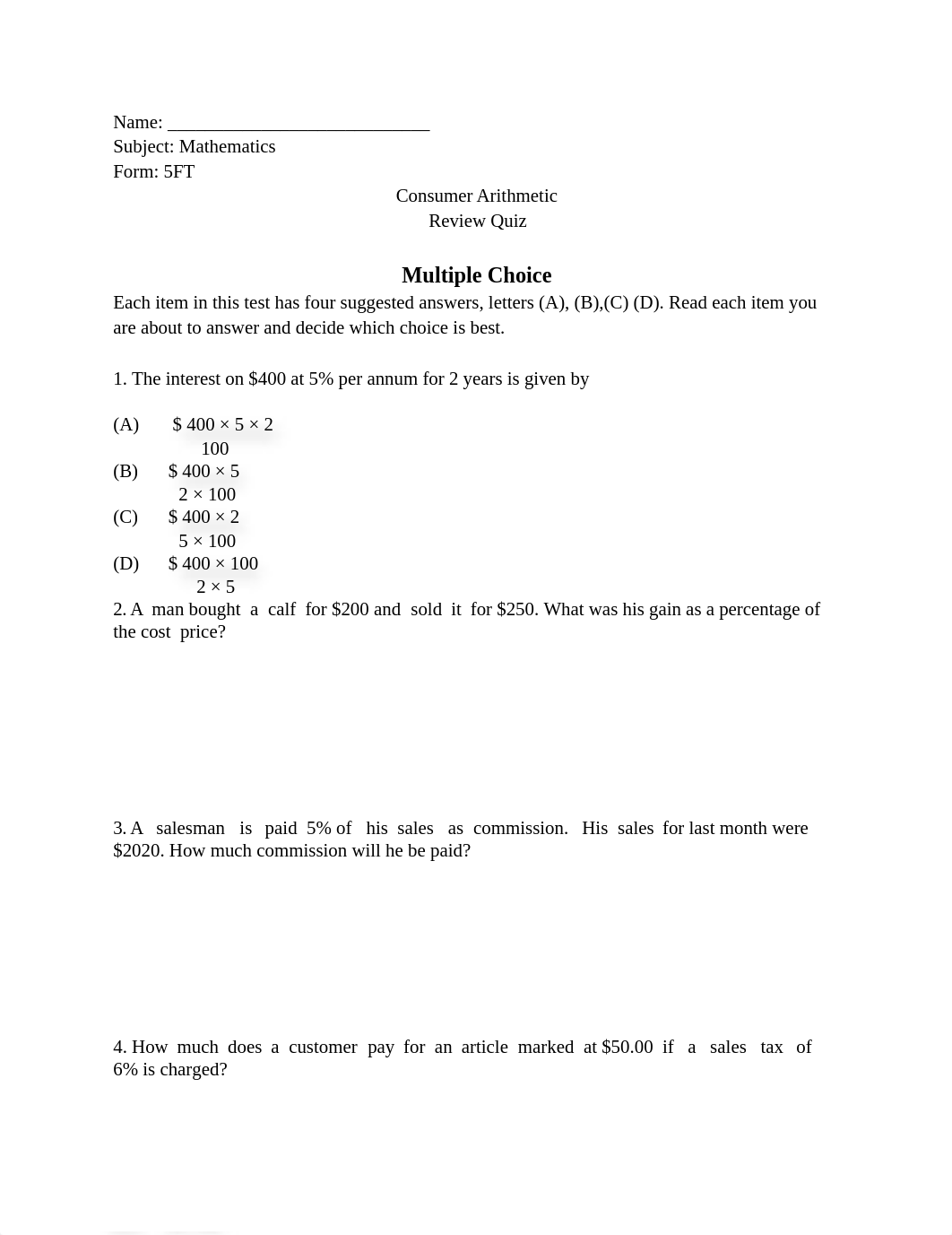 Consumer Arithmetic Review Quiz.docx_dlrfv71jm7o_page1