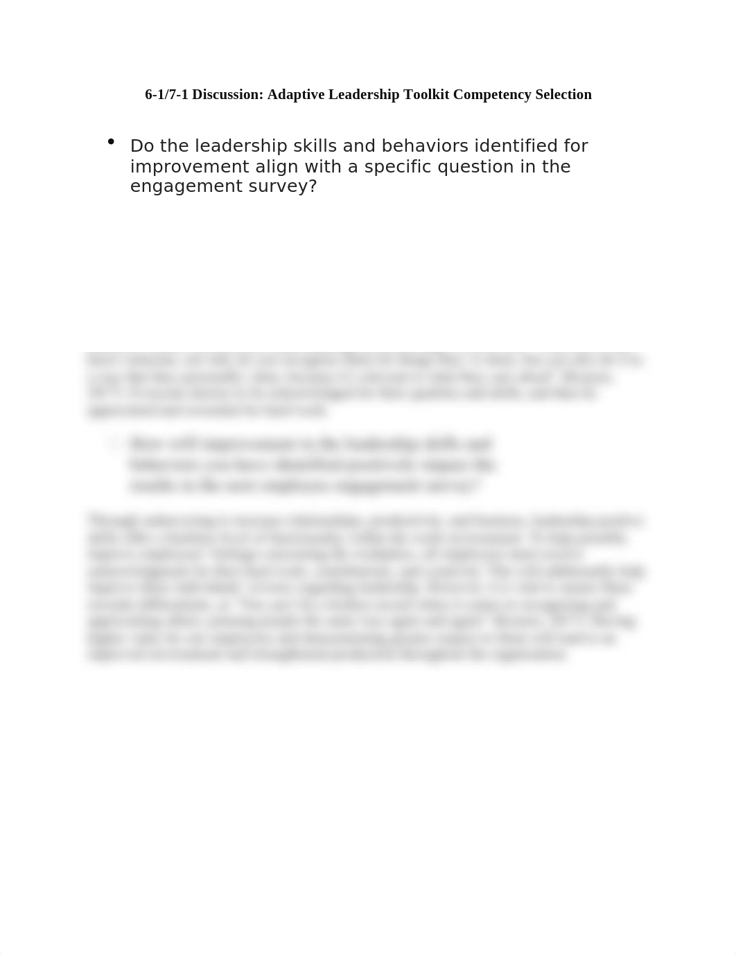 MBA 530 - 6-1 -- 7-1 Discussion - Adaptive Leadership Toolkit Competency Selection.docx_dls5fn6it93_page1